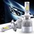C6 H-4 All In One Compact Design 36W/3800LM LED Headlight Conversion Kit Car High/Low Beam Bulb Driving Lamp 6000K (2 Pc