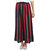 The Shopping Fever Womens Red Black Striped Polyester Palazzos
