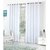 RD TREND Eyelet White curtains 5 feet set of 2 (5x4 ft)- White