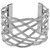 Wire Mesh Party Statement Imported Silver Free Size Cuff Kada Bangle Bracelet For Girls Women