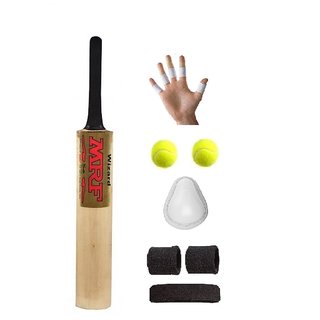 Buy MRF Gold Sticker Poplar/Popular Willow Cricket Bat (For Tennis Ball ...