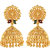 Urbanela Gold Plated Gold Brass & Copper Jhumkis for Women