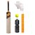 NEW BALANCE Sticker Poplar/Popular Willow Cricket Bat (For Tennis Ball) Full Size Combo (Kit of 5 Items)