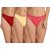Madam Set Of 3 Cotton - Lace Fancy Women's Bikini Panties (MB0659)