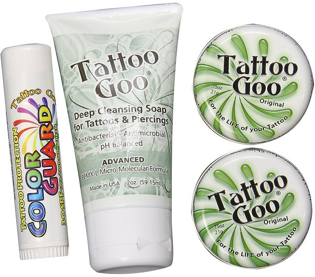 Tattoo Goo TATTOO CARE KIT Antimicrobial Soap Lotion amp Balm for NEW  amp EXISTING  eBay