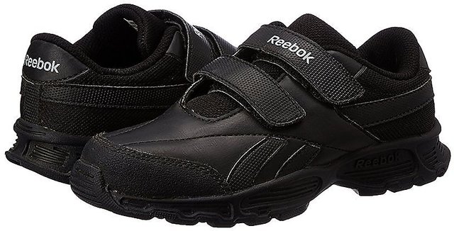 reebok racer black school shoes