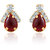 Oviya Gold Plated Charismatic Lure Earrings With Crystal For Women