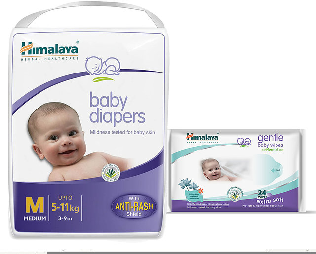 White Clinically Tested Himalaya Total Care Baby Pants Diapers Medium Size  at Best Price in Surat  Shree Ganesh Medicos