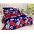 Attractivehomes Beautiful 2 Poly Cotton Bedsheets With 4 Pillow Covers (Combo Of 2)