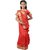 Pratima Red blended Party wear Ready to wear Kids Saree