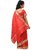 Pratima Red blended Party wear Ready to wear Kids Saree