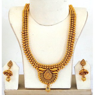 One Gram Gold Necklace set, South Indian Harem Set, Raani Haar, Gold ...