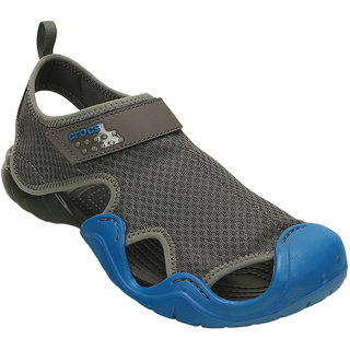 Buy Crocs Mens Brown Velcro Floaters Online @ ₹3795 from ShopClues