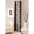Best&Well Polyester Brown Floral Eyelet Door Curtain (4x7 Ft, Single Pieces)