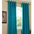 Best&Well Polyester Plain Crush Eyelet Door Curtain Set of 2 Pieces - 4 x 7 Ft (Aqua)
