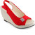 Vaniya Shoes Red Wadges