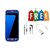 Samsung Galaxy S7 Edge 360 Degree Full Cover + Earphone + Audio Splitter - Blue  - Super Value Combo Offer