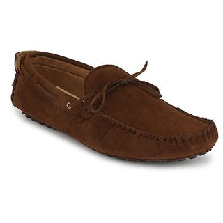 brown casual loafers