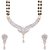 Aabhu American Diamond Trandy Mangalsutra Tanmaniya Pendant With Chain And Earrings Jewellery for Women