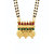 Aabhu Pearl Studded Temple Coin Ginni Mangalsutra With Earring And Chain Jewellery For Women