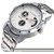 HRV INV-BRAG-WHT stainless steel chain white dial chronolook mens watch