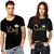 King and Queen Couple Combo Cotton Tees (Pack of 2)