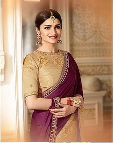desinger bollywood saree with desinger blouse piece