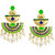 Zaveri Pearls Beautifully Enamelled Traditional Dangle Earring-ZPFK6703