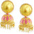 Zaveri Pearls Gold Tone Beautifully Enamelled Jhumki Earring-ZPFK6879