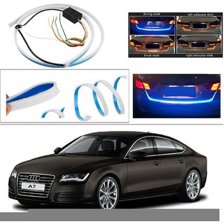 Buy AutoStark Blue Light Car Tail Lamp Strip With Red Backlight And ...