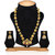 Zaveri Pearls Gold Tone Traditional Temple Necklace Set-ZPFK6851