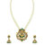 Zaveri Pearls Antique Gold Tone Goddess Temple Pearl Mala Set-ZPFK6810