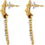 Asmitta Jewellery Gold Plated Gold Zinc Dangle Earrings For Women