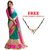 Ruchika Fashion blue Color latest Embroidered Designer party wear Collection Saree with Blouse material ( Cobra )