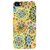 Snoogg Yellow Flower Pattern 2478 Case Cover For Apple Iphone 4 /4S
