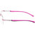 Cardon Pink Rectangular Rimless EyeGlass