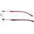 Cardon Brown Rectangular Rimless EyeGlass