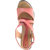 Khadim's Women's Peach,Pink Heels