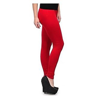 Legrisa Fashion Women s Blood Red Churidar Leggings in XL XXL XXXL