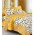 Dinesh Enterprises ,Cotton Comfort Rajasthani Jaipuri Traditional king size 1 Double Bedsheets with 2 Pillow Covers