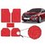 Autonity Anti Slip Noodle Car Floor Mats SET OF 5 Red For Chevrolet Cruze