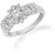 Sapna FX Rhodium Plated CZ Stone Solitaire Ring for Girls and Women -R-D720S