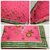 pink designer saree with blouse piece