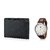 Rico Sordi Round Dial Multicolor Leather Strap Quartz Watch For Men With Wallet