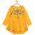 Meia for girls Yellow color Embroidered dress in foldable sleeves