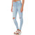 Ansh Fashion Wear Women's Denim Jeans - Regular Fit - Mid Weist - Knee Cut Jeans - Light Blue