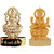 Gold Plated Laxmi Saraswati  Idols - 2.7 Inches