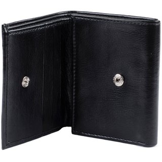 Buy Tri Fold Men Money Black Leather Tri-Fold Wallet For Men Black (wl1775) Online - Get 85% Off