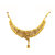 GOH Womens Gold Plated Gold Brass  Copper Necklace Set