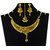 GOH Womens Gold Plated Gold Brass  Copper Necklace Set